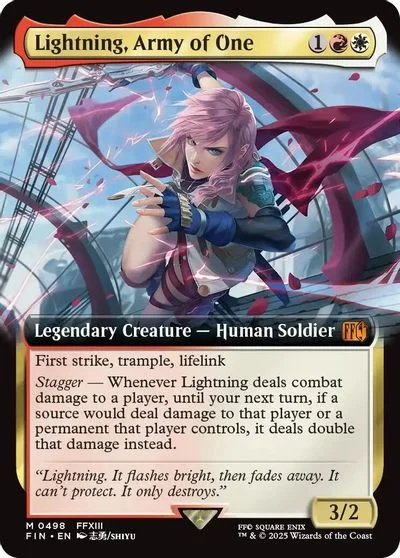 Lightning, Army of One [Extended Art Foil] #498