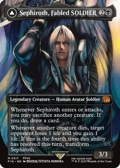 Sephiroth, Fabled SOLDIER [Borderless Foil] #317