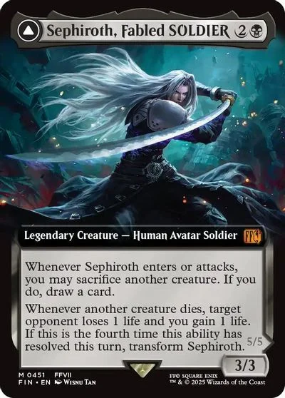 Sephiroth, Fabled SOLDIER [Extended Art Foil] #451
