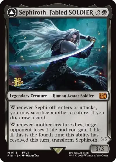 Sephiroth, Fabled SOLDIER [Prerelease] #115