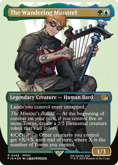 The Wandering Minstrel [Borderless Surge Foil] #548