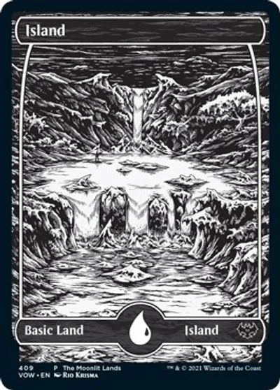 Island [Moonlit Land Foil] #409