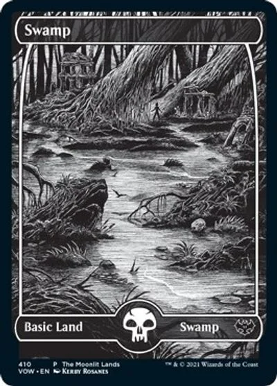 Swamp [Moonlit Land Foil] #410