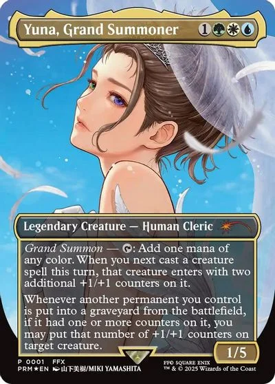 Yuna, Grand Summoner [Borderless Foil] #1