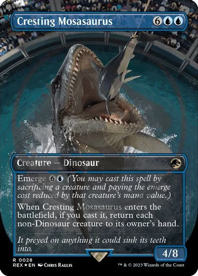 Cresting Mosasaurus [Borderless Emblem] #28