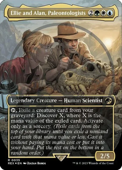 Ellie and Alan, Paleontologists [Borderless Emblem] #35