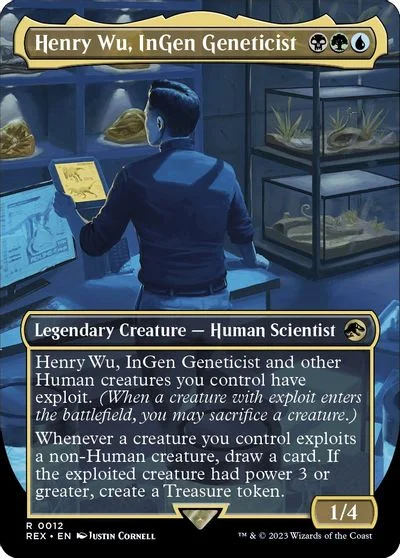 Henry Wu, InGen Geneticist [Borderless] #12