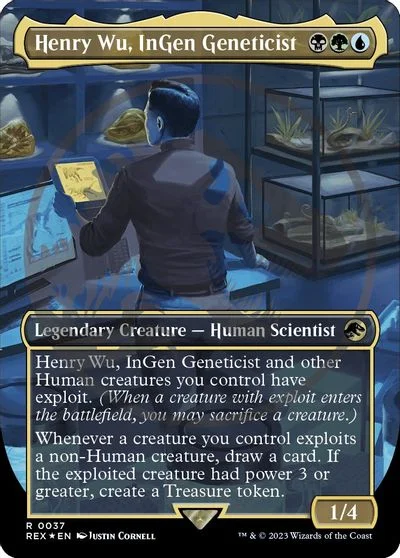 Henry Wu, InGen Geneticist [Borderless Emblem] #37