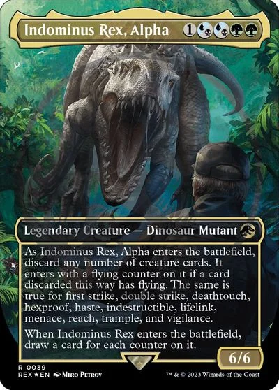 Indominus Rex, Alpha [Borderless Emblem] #39