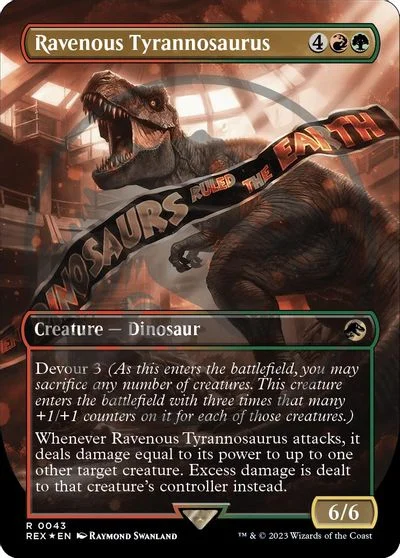 Ravenous Tyrannosaurus [Borderless Emblem] #43