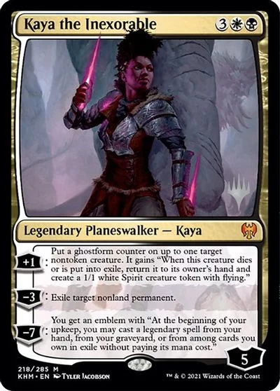 Kaya The Inexorable [Planeswalker Stamped] #218