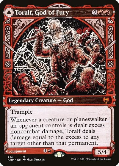 Toralf, God of Fury & Toralf's Hammer [Showcase Foil] #313