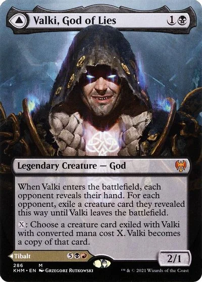 Valki, God of Lies & Tibalt, Cosmic Impostor [Borderless Foil] #286