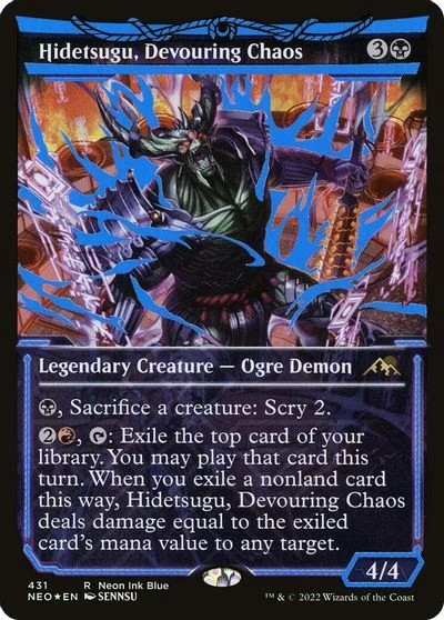 Hidetsugu, Devouring Chaos [Neon Blue] #431