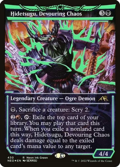 Hidetsugu, Devouring Chaos [Neon Green] #430