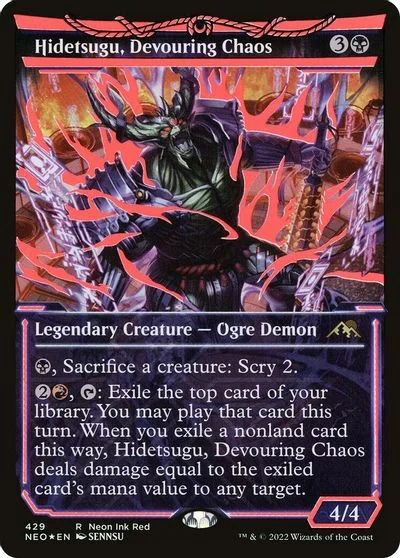 Hidetsugu, Devouring Chaos [Neon Red] #429