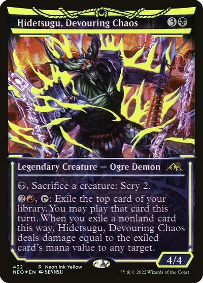 Hidetsugu, Devouring Chaos [Neon Yellow] #432