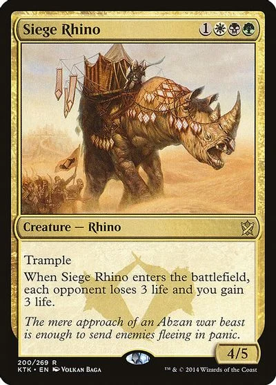 Siege Rhino [Foil] #200