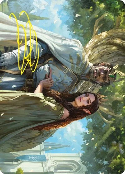Aragorn and Arwen, Wed [Gold Signature] #33