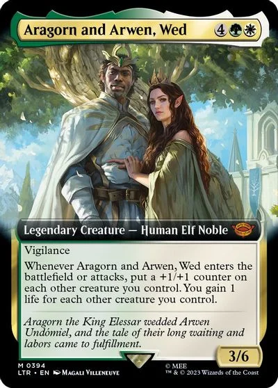 Aragorn and Arwen, Wed [Extended Art] #394