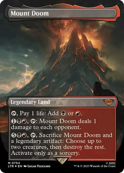 Mount Doom [Borderless Foil] #343