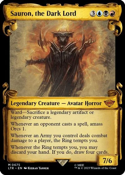 Sauron, The Dark Lord [Showcase Scrolls Foil] #675