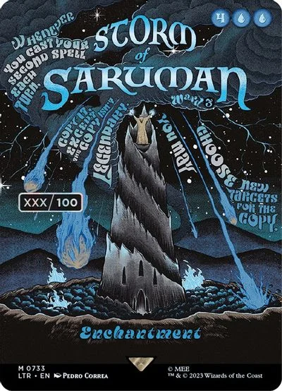 Storm of Saruman [Borderless Poster] #733