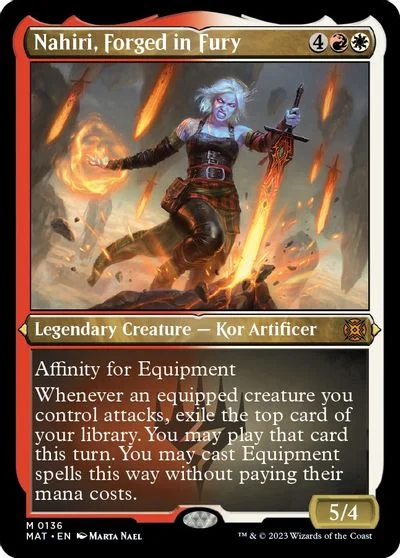 Nahiri, Forged in Fury [Etched Foil] #136