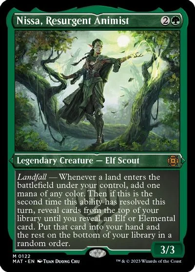 Nissa, Resurgent Animist [Etched Foil] #122