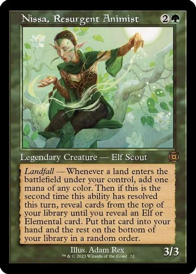 Nissa, Resurgent Animist [Retro Foil] #72