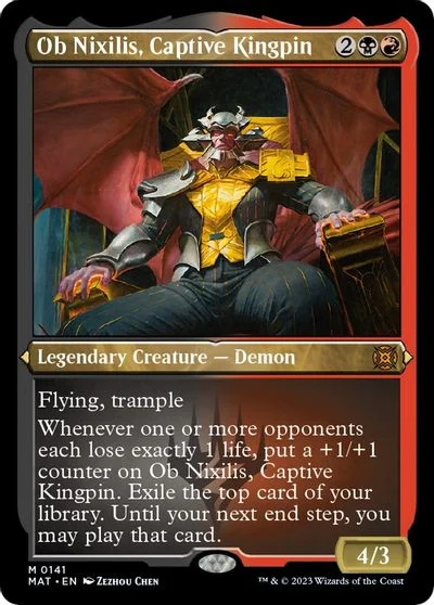 Ob Nixilis, Captive Kingpin [Etched Foil] #141