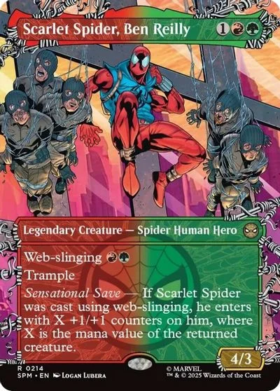 Scarlet Spider, Ben Reilly [Borderless Foil] #214