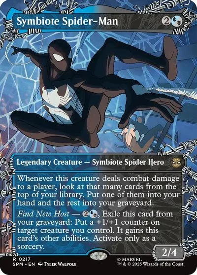 Symbiote Spider-Man [Borderless Foil] #217