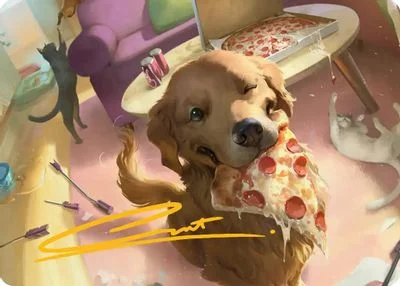Lucky the Pizza Dog [Gold Signature] #44