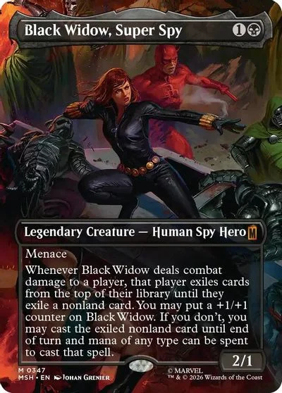 Black Widow, Super Spy [Borderless] #347