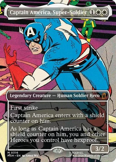Captain America, Super-Soldier [Borderless] #316