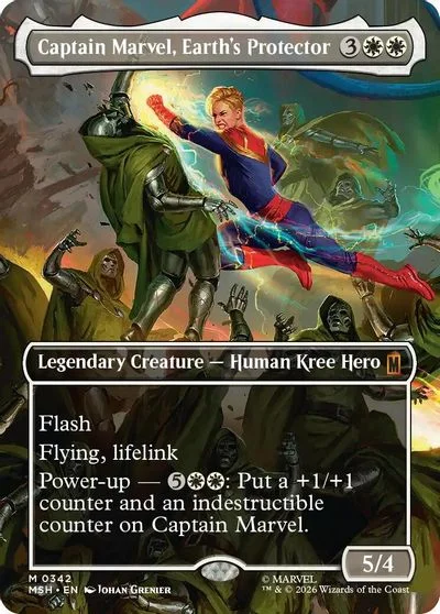 Captain Marvel, Earth's Protector [Borderless] #342