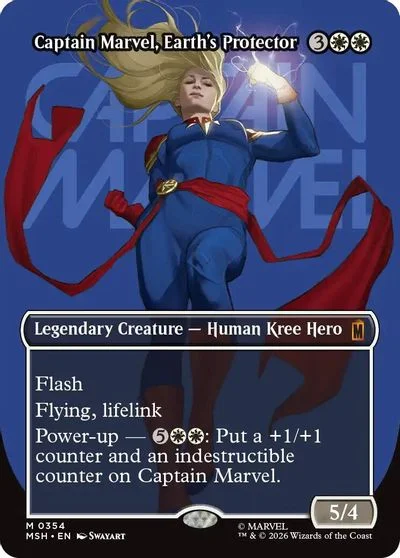 Captain Marvel, Earth's Protector [Borderless] #354