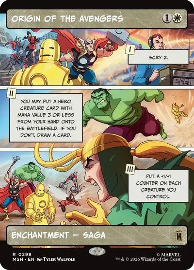 Origin of the Avengers [Borderless] #298