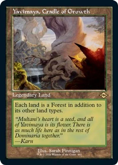 Yavimaya, Cradle of Growth [Retro Etched Foil] #441