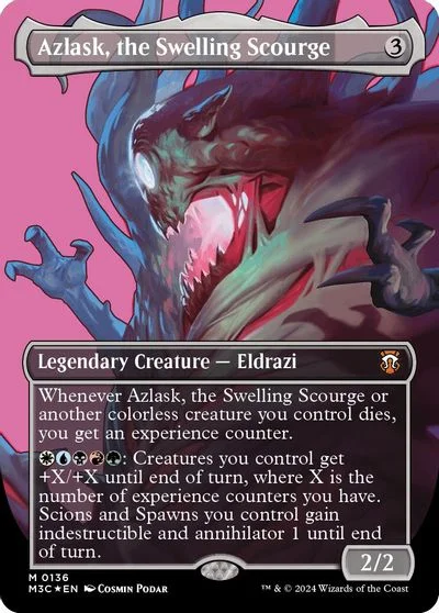 Azlask, the Swelling Scourge [Borderless Foil] #9