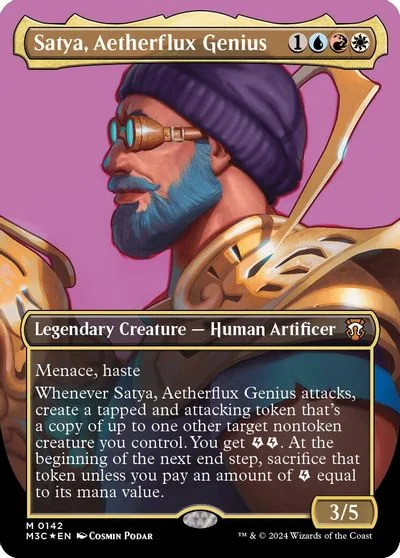 Satya, Aetherflux Genius [Borderless Foil] #15