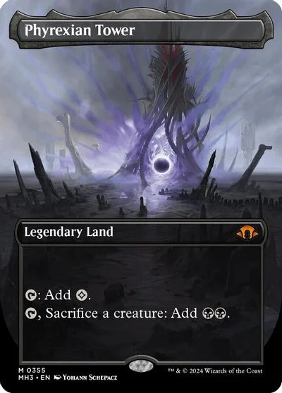 Phyrexian Tower [Borderless Foil] #355