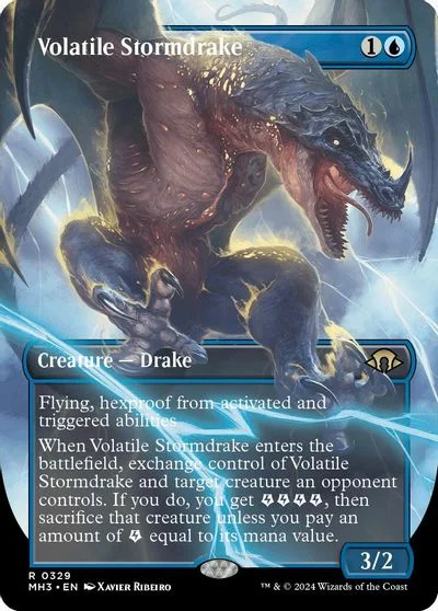 Volatile Stormdrake [Borderless Foil] #329