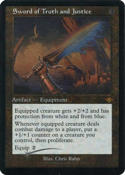 Sword Of Truth And Justice [Retro Etched Foil] #32