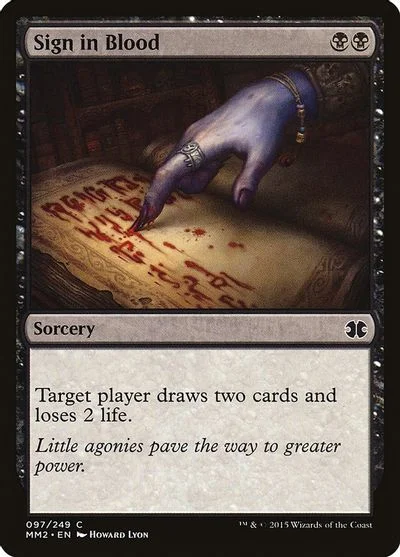 Sign in Blood [Foil] #97