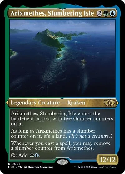 Arixmethes, Slumbering Isle [Foil Etched] #97