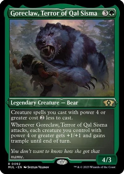 Goreclaw, Terror of Qal Sisma [Foil Etched] #92