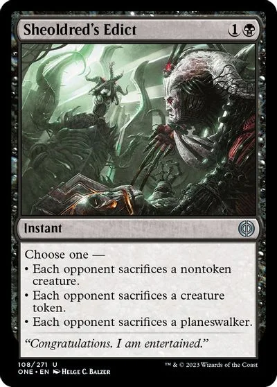 Sheoldred's Edict [Foil] #108