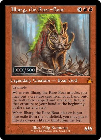 Ilharg, the Raze-Boar [Retro Frame Foil] #334